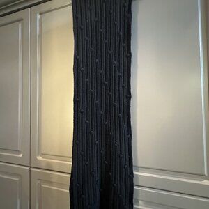 Black Knitted Scarf